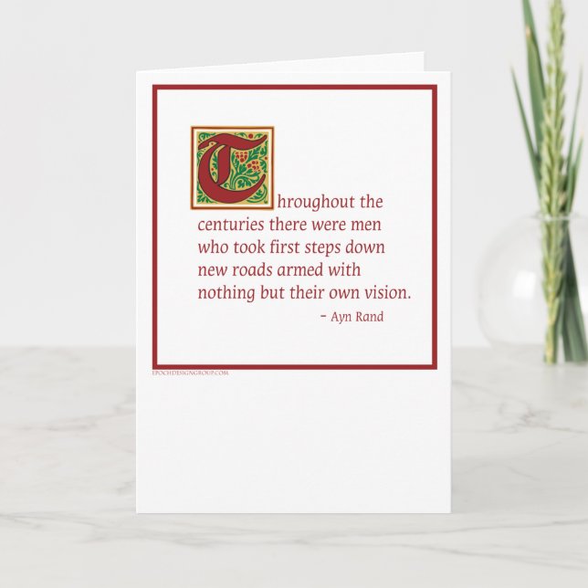 Ayn Rand Card (Front)