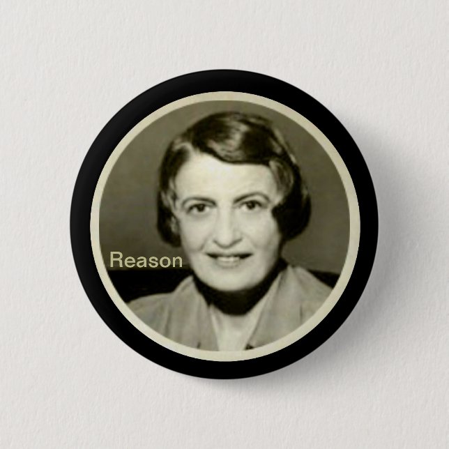 Ayn Rand Pinback Button (Front)