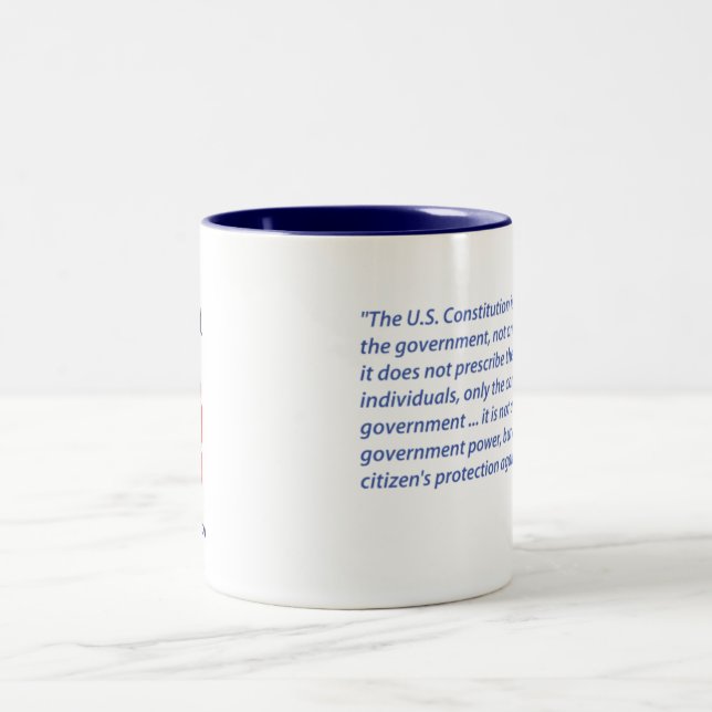 Ayn Rand quote coffee mug (Center)