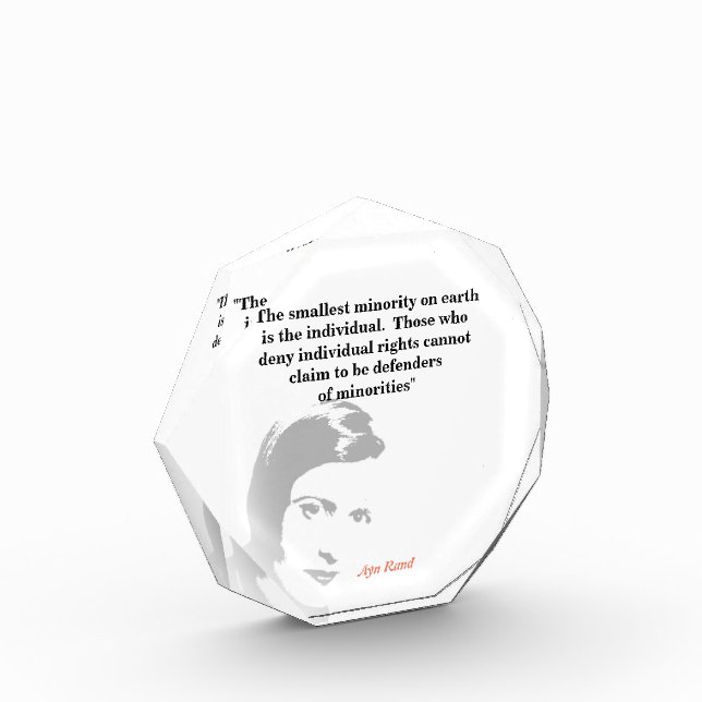 Ayn Rand Quote On The Smallest Minority Photo Bloc (Left)