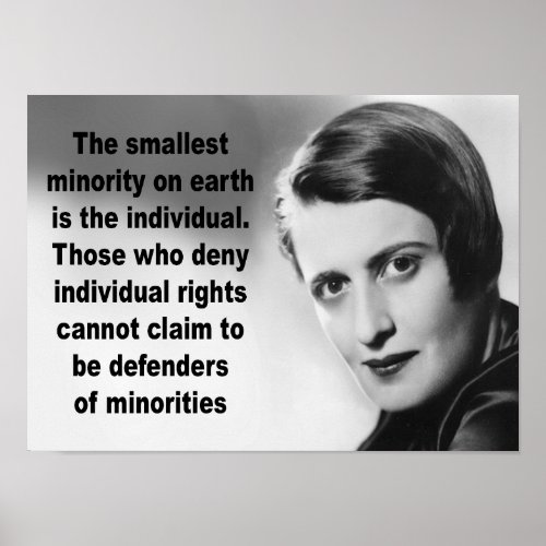 Ayn Rand Quote Poster