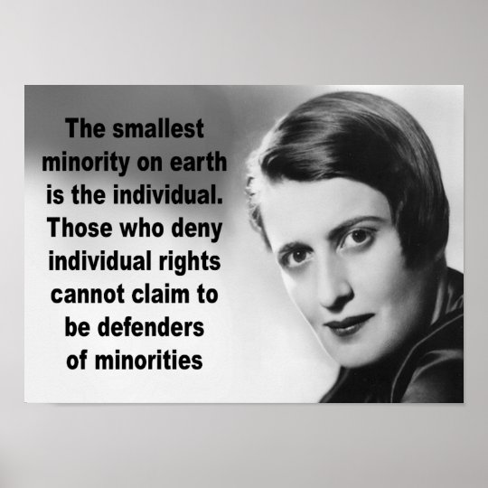 Ayn Rand Quote Poster | Zazzle.com
