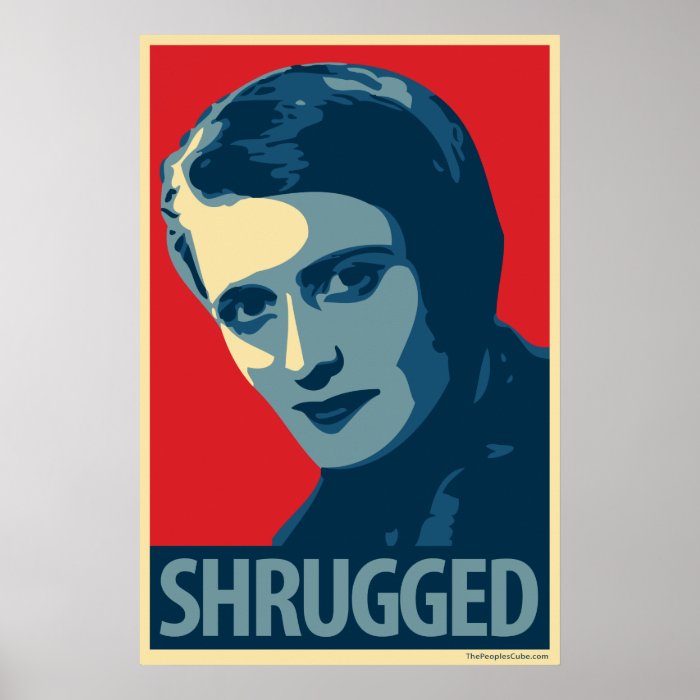 Ayn Rand   Shrugged OHP Poster