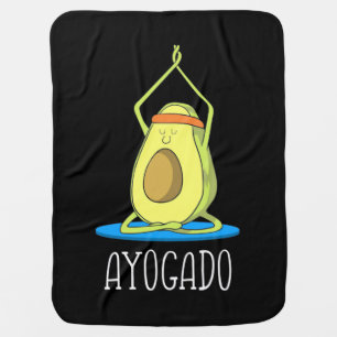 Ayogado Avocado Yoga Lover Baby Blanket