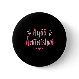 Ayóó Ánííníshní - I Love You In Navajo With Cute N Button