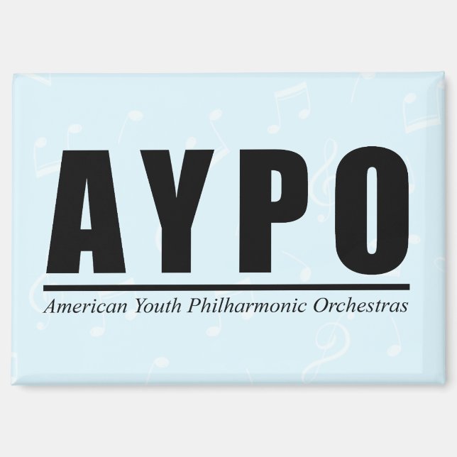 AYPO 25-26 Season Limited Blue Background Magnet (Front)