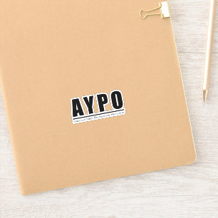 AYPO Black Logo Sticker