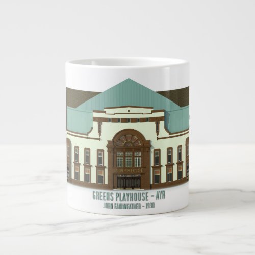 Ayr Greens Playhouse _ John Fairweather Giant Coffee Mug