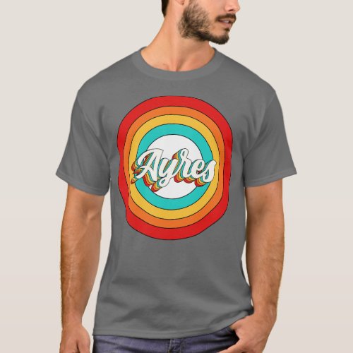 Ayres Name Shirt Vintage Ayres Circle