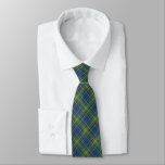Ayrshire District Tartan Blue and Green Plaid Neck Tie
