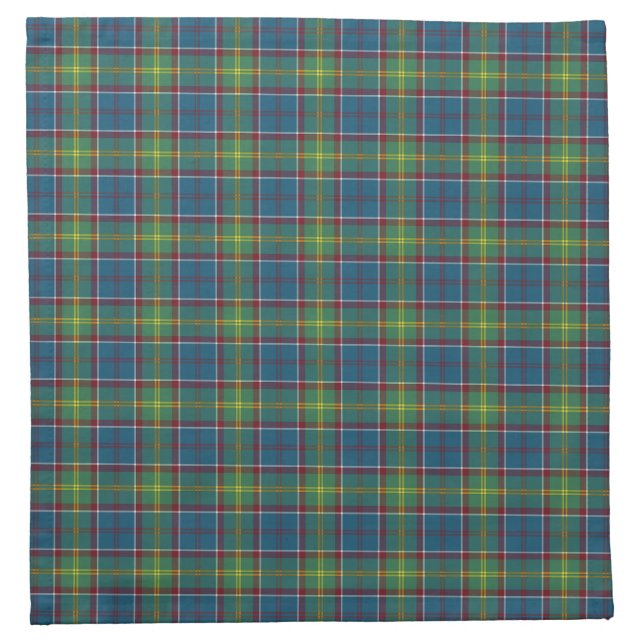 Ayrshire District Tartan Scottish Plaid Cloth Napkin (Front)