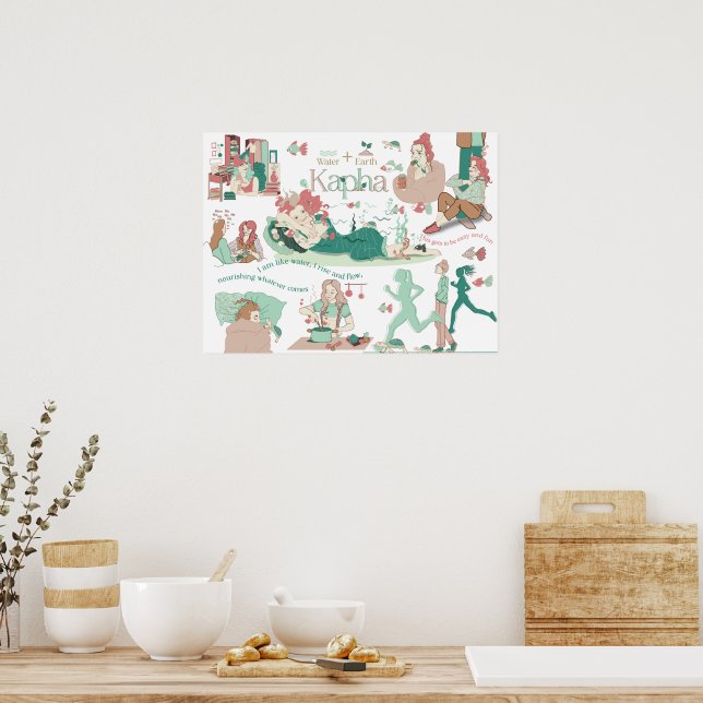 Ayurveda Kapha Dosha Poster (Kitchen)