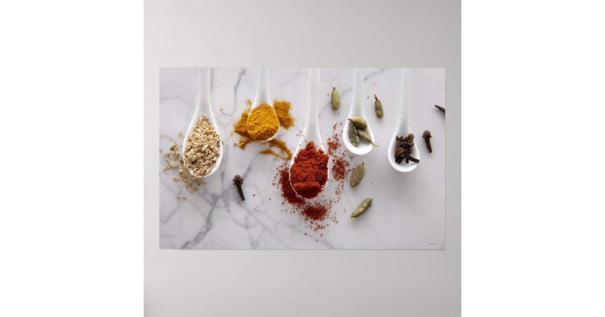 Ayurvedic Warming Spices Poster Zazzle