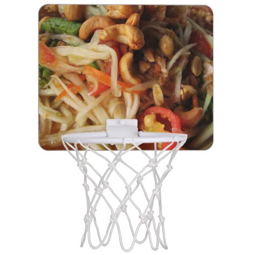 Ayutthaya Spicy Papaya Salad Som Tam with Cashew Mini Basketball Hoop