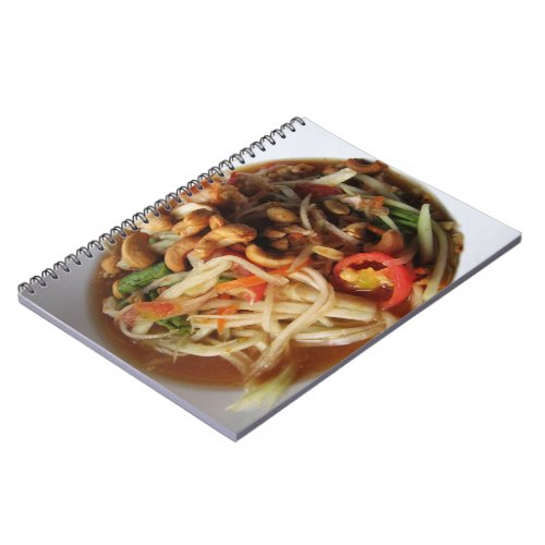 Ayutthaya Spicy Papaya Salad Som Tam with Cashew Notebook