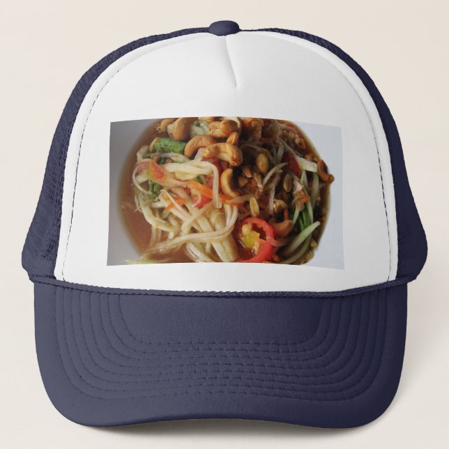 Ayutthaya Spicy Papaya Salad [Som Tam] with Cashew Trucker Hat (Front)