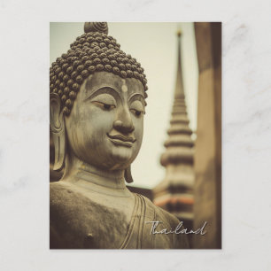 Ayutthaya Thailand Buddha statue Postcard