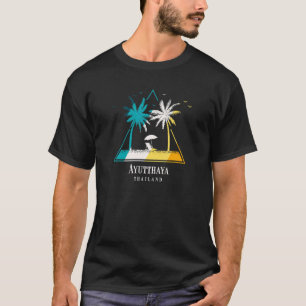 Ayutthaya Thailand Retro Beach Vacation T-Shirt