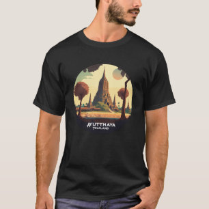 Ayutthaya Thailand Temple Sunset T-Shirt