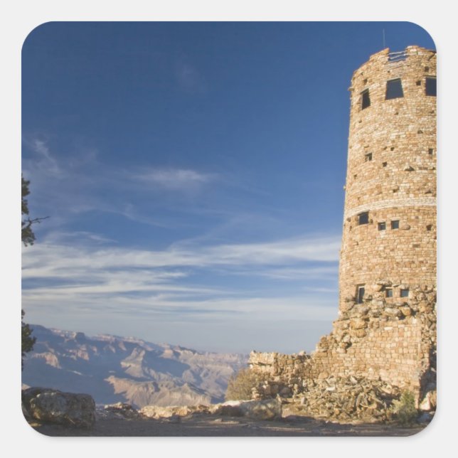 AZ, Arizona, Grand Canyon National Park, South Square Sticker (Front)
