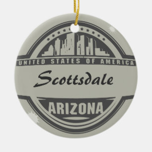 AZ Arizona Seal YOU CHANGE TO YOUR TOWN Ceramic Ornament