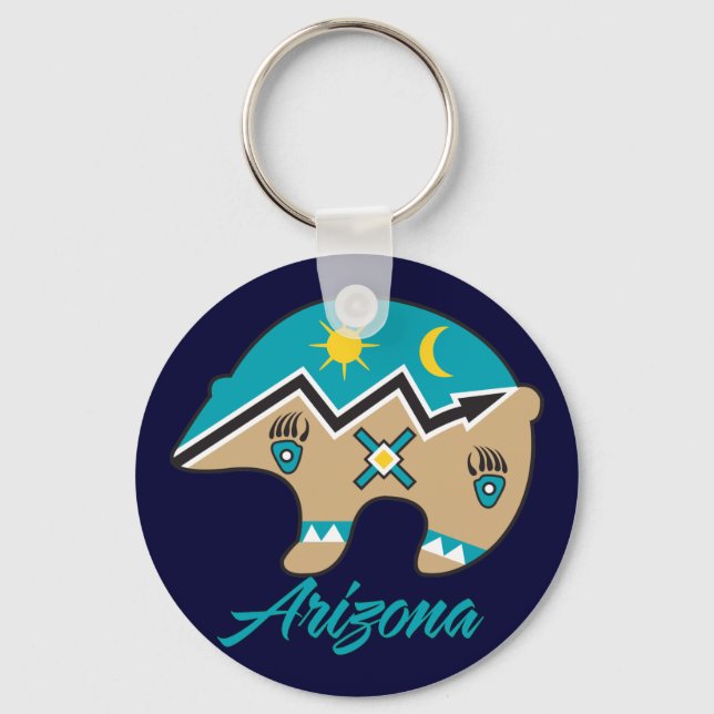 AZ Bear Clan Keychain (Front)