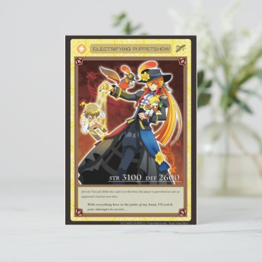 AZ card - Electrifying Puppetshow (Standing Front)