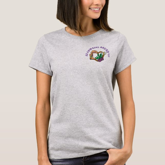 AZ Cowgirl Round Up T-Shirt (Front)