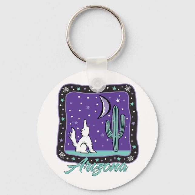 AZ-Coyote Keychain (Front)