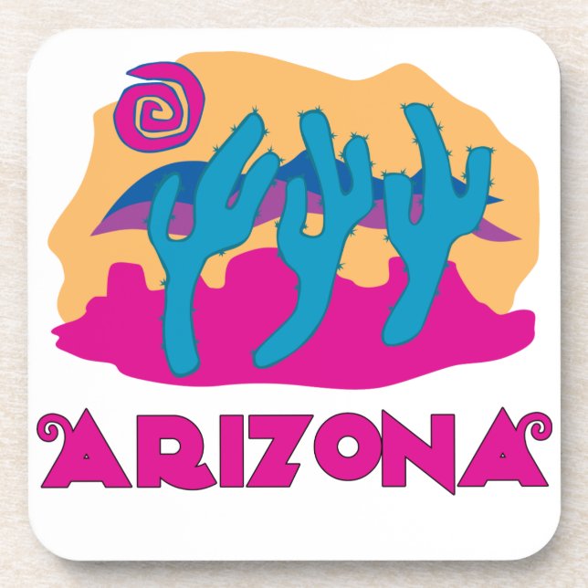 AZ Desert Beverage Coaster (Front)
