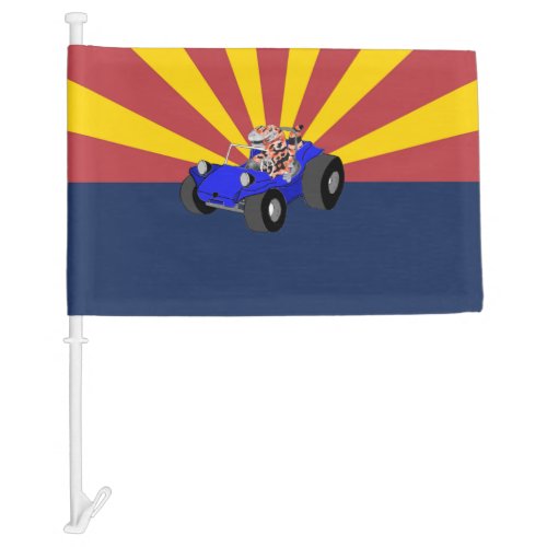 AZ Dune Buggy Flag Blue