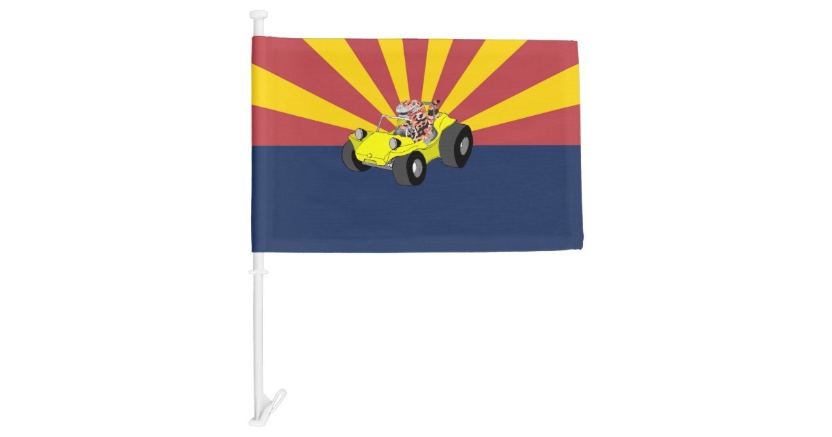 AZ Dune buggy Flag Yellow | Zazzle