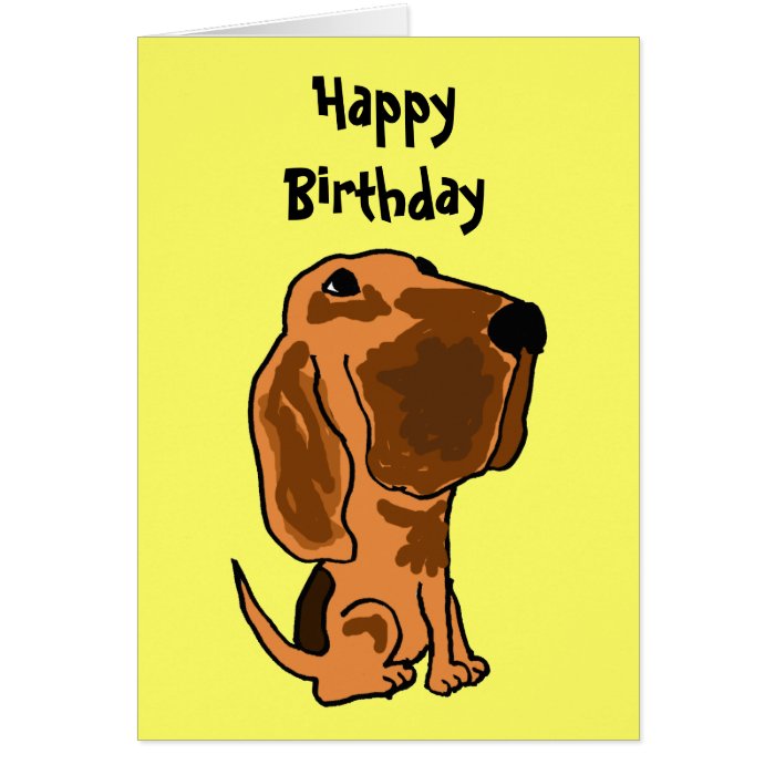 AZ  Funny Bloodhound Birthday Card