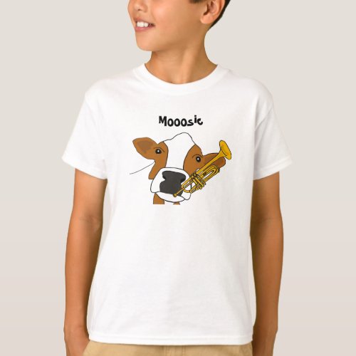 AZ_ Funny Cow and Trumpet Shirt