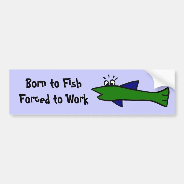 AZ- Funny Fishing Bumper Sticker (Front)