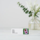 AZ- Pink Coneflower Floral Business Cards (Standing Front)