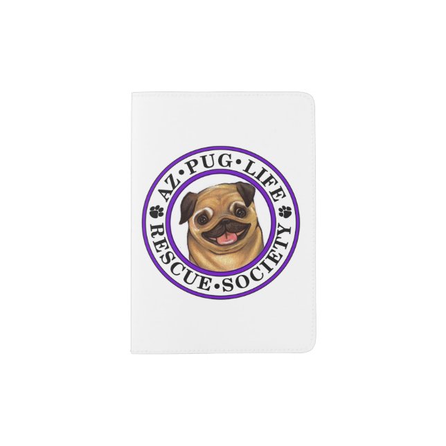 AZ Pug Life passport holder (Front)