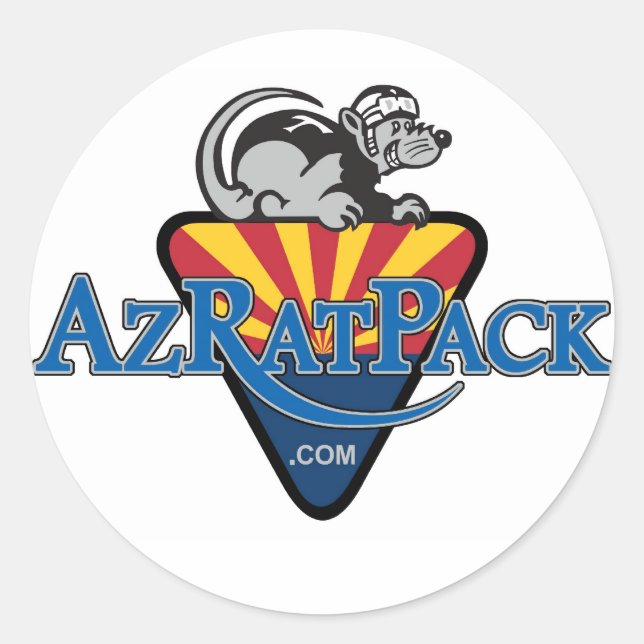 AZ RAT Pack Classic Round Sticker (Front)