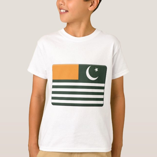 Azad Kashmir Flag PERSONALIZE T-Shirt (Front)