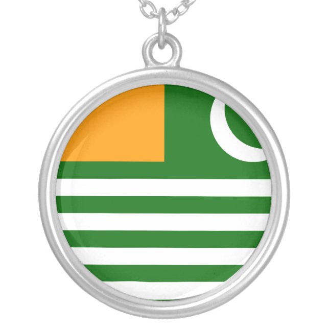 Azad Kashmir, Pakistan Silver Plated Necklace (Front)