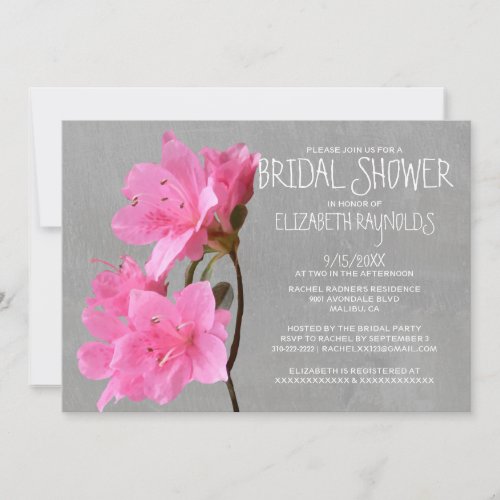Azalea Bridal Shower Invitations