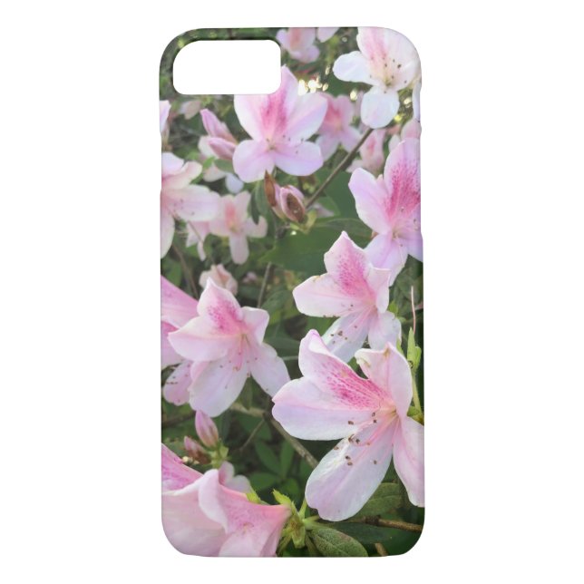 Azalea Flower Print Pattern Case-Mate iPhone Case (Back)