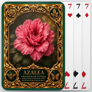 Azalea, Jeweled Heirloom Art Poker Cards