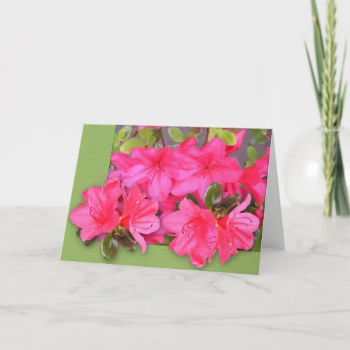 Azalea Large Font Easter Card