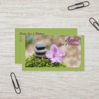 Azalea Spa & Wellness Green Business Card
