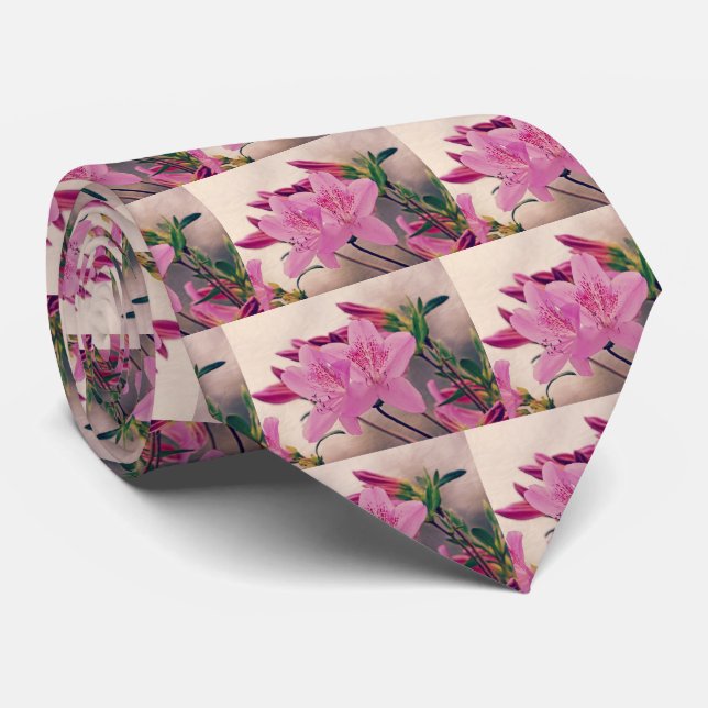 Azaleas Neck Tie (Rolled)