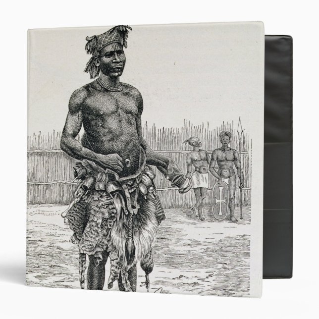 Azandeh  Binsa or Witch Doctor 3 Ring Binder (Front/Inside)