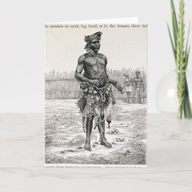 Azandeh  Binsa or Witch Doctor Card (Front)