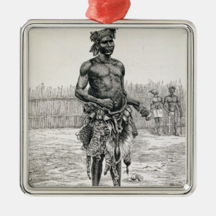 Azandeh Binsa or Witch Doctor Metal Ornament