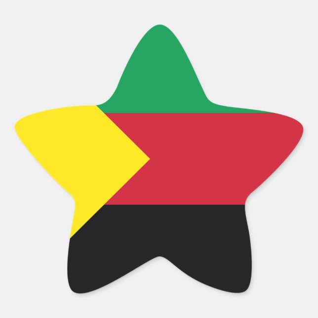 Azawad Flag Star Sticker (Front)